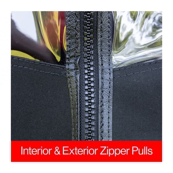 Denago Rover XL 4 Passenger Black 3-Sided Track Style Winter Weather Enclosure & Valance