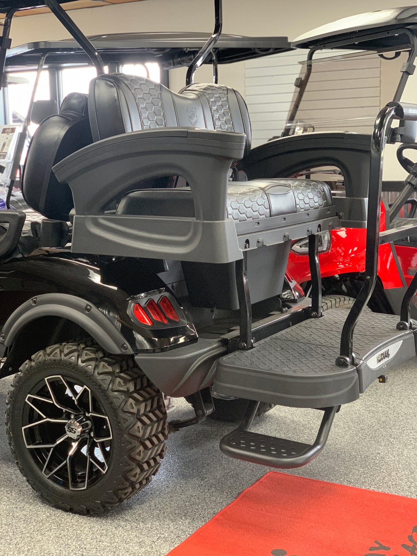 Rear Back Seat Kit Single Step (Fits Madjax 250/300 Genesis Seat Kits, Vivid EV Peak/Anthem & Kodiak Apex/Defender & Kandi Kruiser/ & Honor & PDG LSV Models)