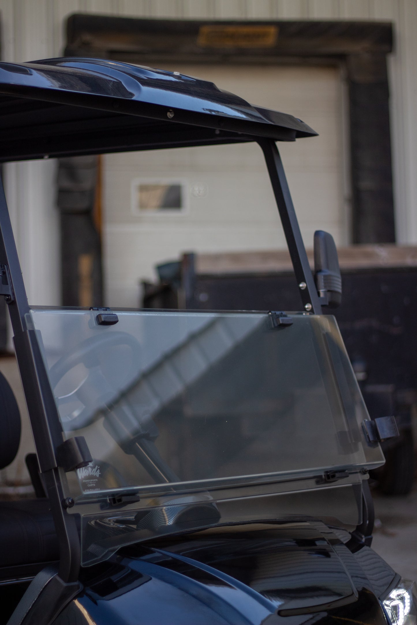 Kodiak EV Defender Golf Cart Flip/Fold-Down Windshield Light Tint & Hinged