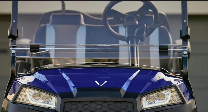 DOT Rated Vivid Peak & Kodiak Apex Model Golf Cart Windshield