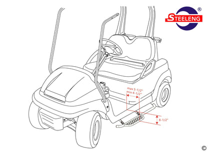 NBPR01 – SGC NERF BARS (RUNNING BOARDS) FOR CLUB CAR PRECEDENT (SET OF 2)