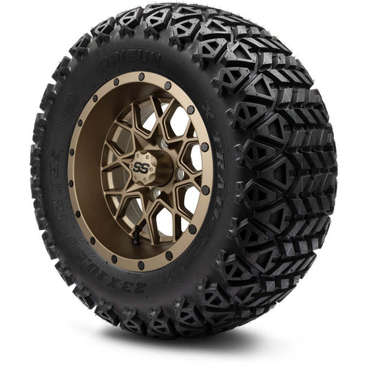 MODZ® 12" Vortex Matte Bronze Wheels & Off-Road Tires Combo