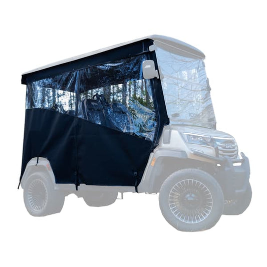 Ward's ICON Epic EV E40FX 4-Forward Seating w/ OEM Top 3-Sided Track Style Black Enclosure Winter Weather Enclosure & Valance E40 FX