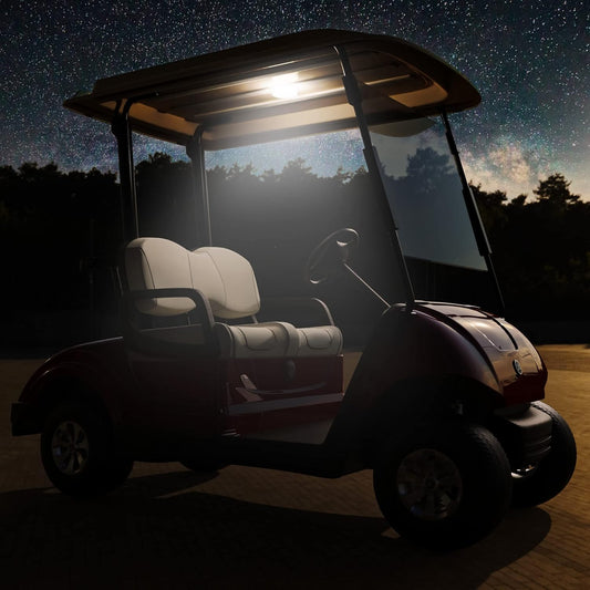 Universal Golf Cart Dome Light, USB Rechargeable Battery Powered Golf Cart LED Roof Lighting