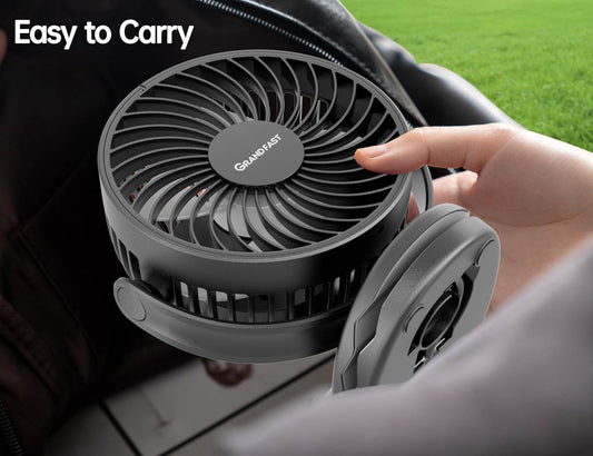 Clip on Golf Cart Rechargeable Fan