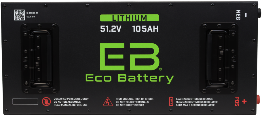 Eco Battery 51V 105Ah LifePo4 Battery "Skinny"