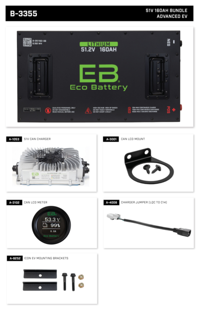 Eco Battery 51V 160Ah Advanced EV Bundle