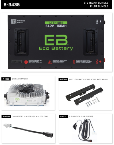 Eco Battery 51V 160Ah Pilot Car Bundle