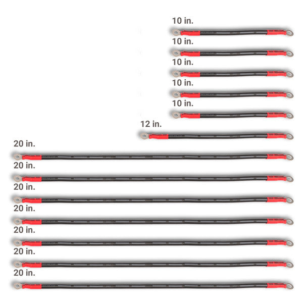 MODZ® EZGO 4-Gauge Complete Battery Cable Set