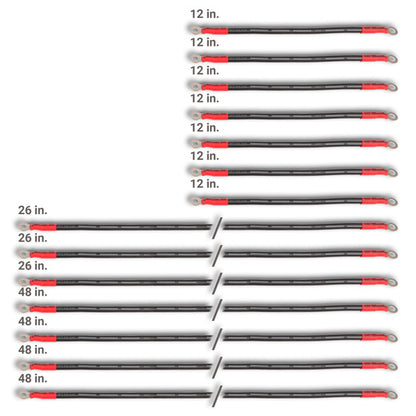 MODZ® EZGO 4-Gauge Complete Battery Cable Set