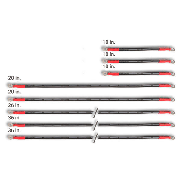 MODZ® Yamaha 2-Gauge Complete Battery Cable Set