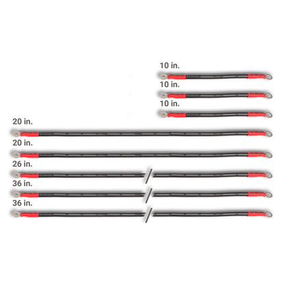 MODZ® Yamaha 2-Gauge Complete Battery Cable Set