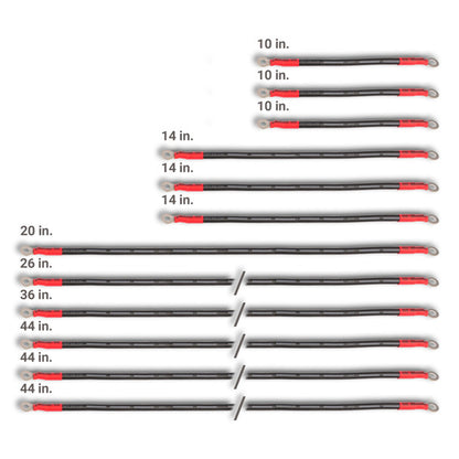 MODZ® Yamaha 2-Gauge Complete Battery Cable Set