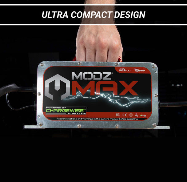 MODZ® MAX48 15 Amp Club Car Battery Charger for 48 Volt Golf Carts