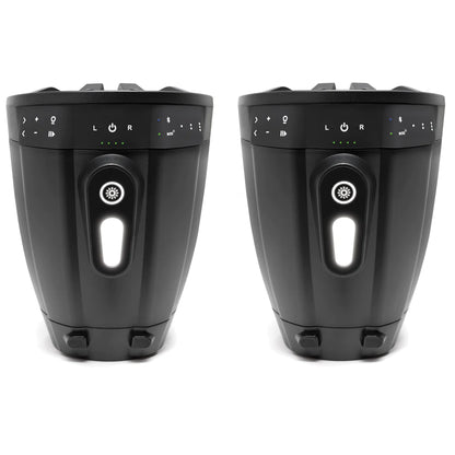 ExtremeTower Speakers TB8 - 2 Battery Powered Bluetooth Amplified Tower Speakers