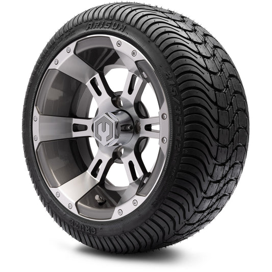 MODZ® 12" Ambush Gunmetal Wheels & Street Tires Combo