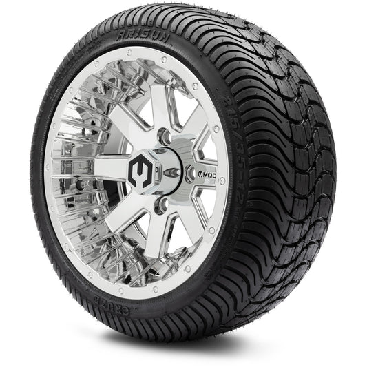 MODZ® 12" Assault Chrome Wheels & Street Tires Combo