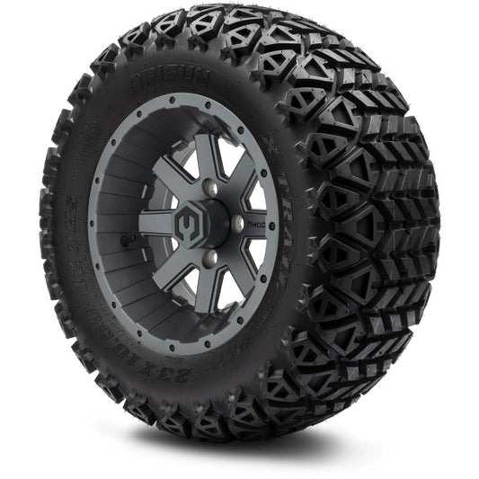 MODZ® 12" Assault Matte Gunmetal Wheels & Off-Road Tires Combo