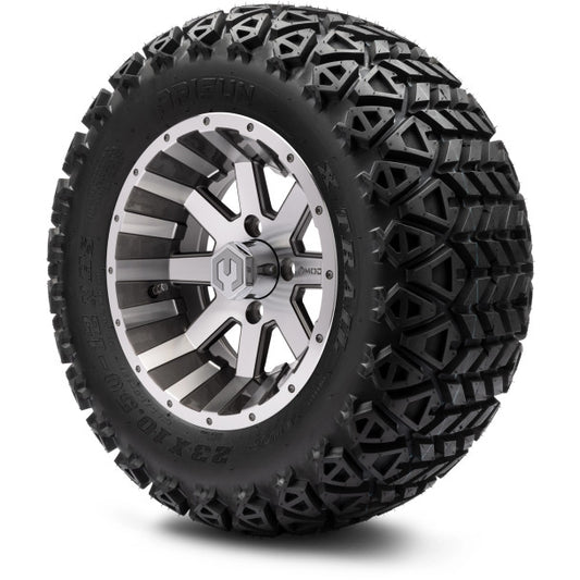 MODZ® 12" Assault Machined Gunmetal Wheels & Off-Road Tires Combo