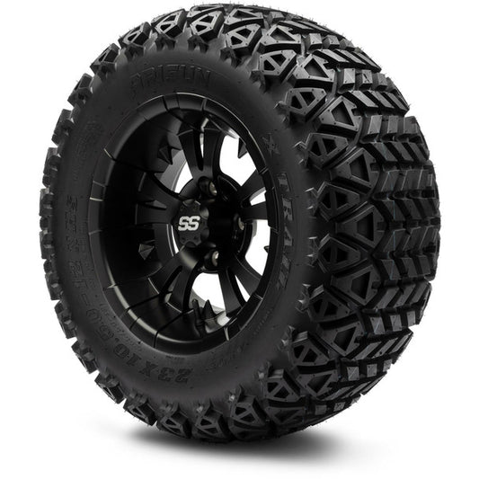 MODZ® 12" Vampire Matte Black Wheels & Off-Road Tires Combo