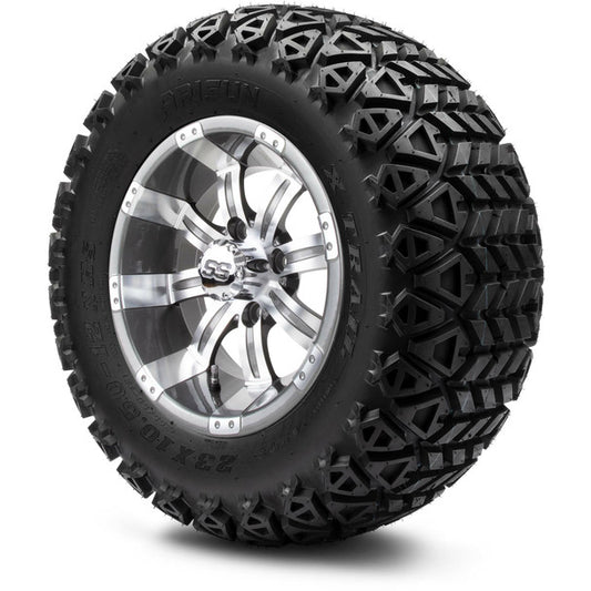 MODZ® 12" Tempest Gunmetal Wheels & Off-Road Tires Combo