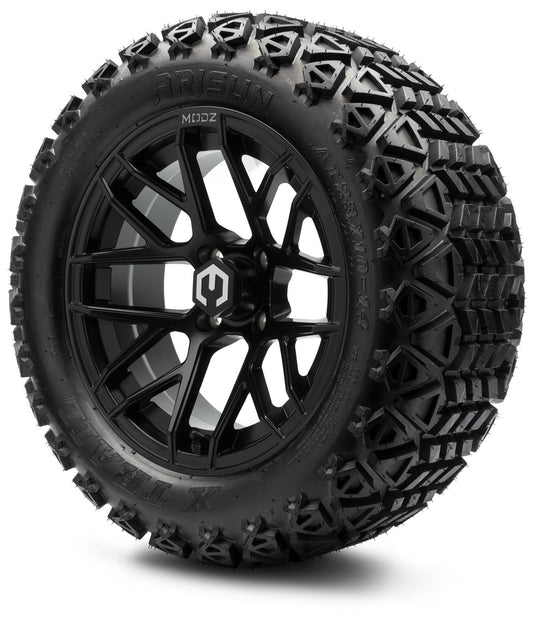 MODZ® 14" Matrix Matte Black - Off-Road Tires and Wheels Combo