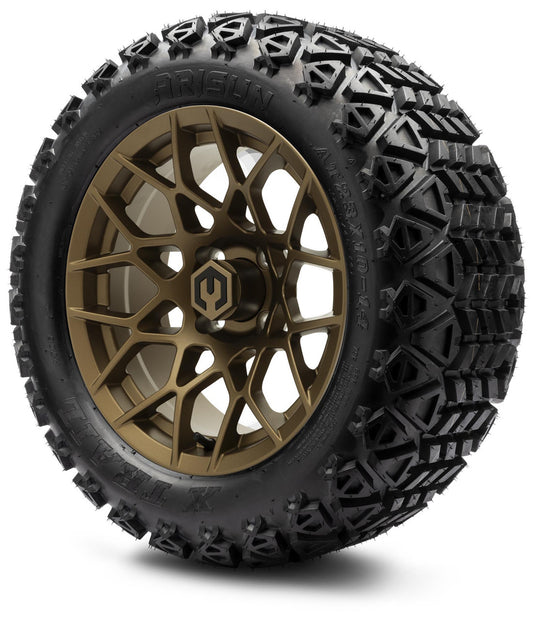 MODZ® 14" Blitz Matte Bronze Wheels & Off-Road Tires Combo