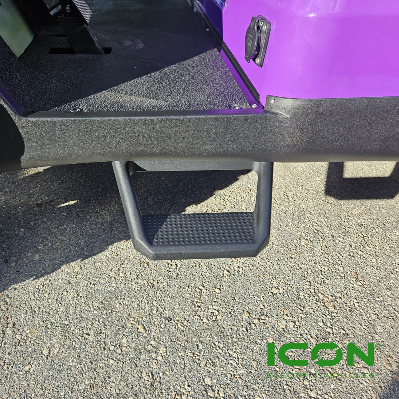 Heavy Duty Steel Side Step Nerf Bars for i40L, i40FL or i60L ICON Golf Cart (Lifted) (Does Not Fit EPIC)