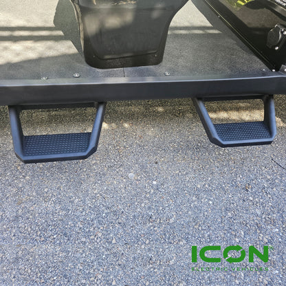 Heavy Duty Steel Side Step Nerf Bars for i40L, i40FL or i60L ICON Golf Cart (Lifted) (Does Not Fit EPIC)