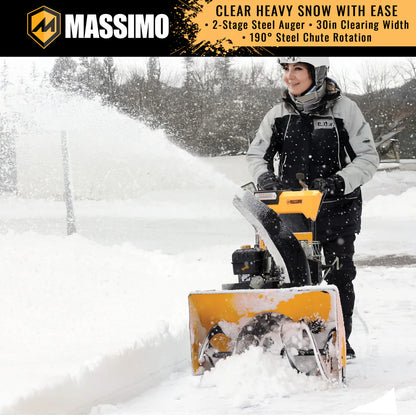 Massimo 30 In. 302cc 2-Stage Electric Start Gas Snow Blower