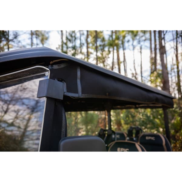 Ward's ICON Epic EV E40FX 4-Forward Seating w/ OEM Top 3-Sided Track Style Black Enclosure Winter Weather Enclosure & Valance E40 FX