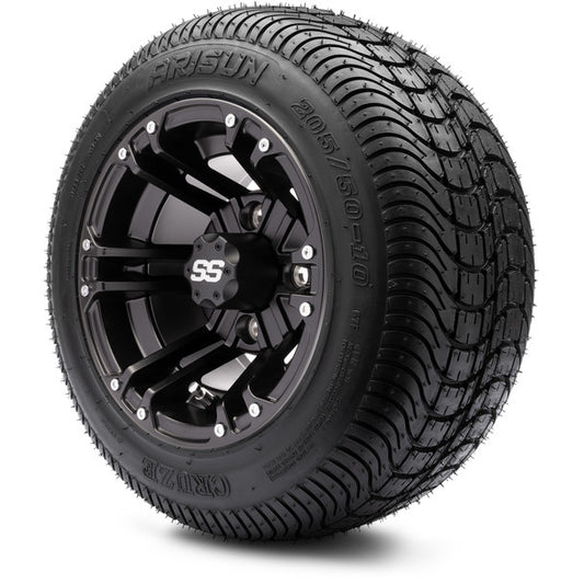 MODZ® 10" Enforcer Matte Black Wheels & Street Tires Combo