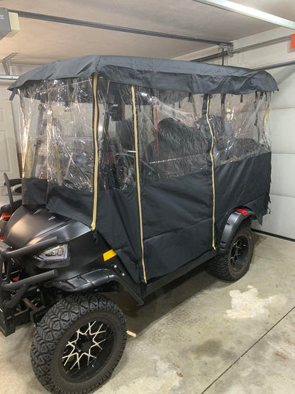 4 Passenger Golf Cart Enclosure Fits (Kodiak EV Apex/Defender, Vivid EV Peak/Anthem, Kandi, Coleman & Honor & PDG LSV)