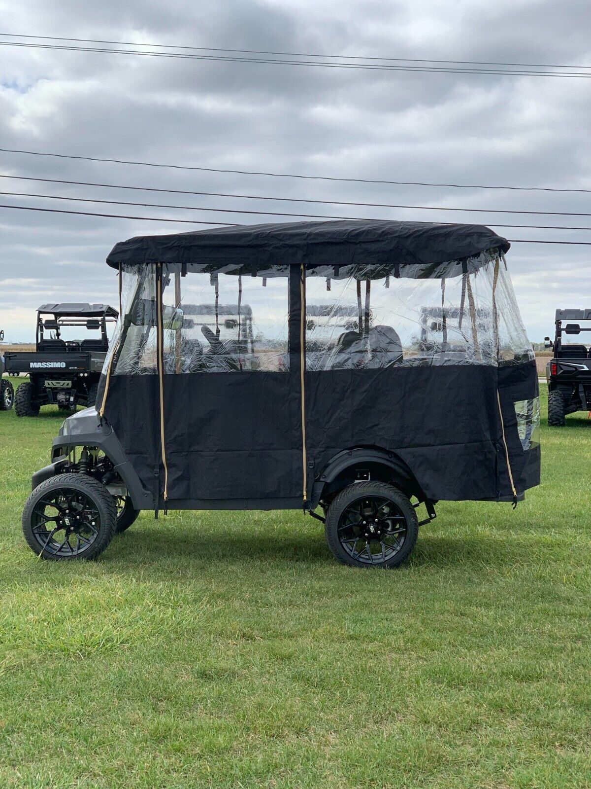 4 Passenger Golf Cart Enclosure Fits (Kodiak EV Apex/Defender, Vivid EV Peak/Anthem, Kandi, Coleman & Honor & PDG LSV)