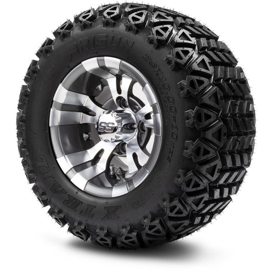 MODZ® 10" Vampire Gunmetal Wheels & Off-Road Tires Combo